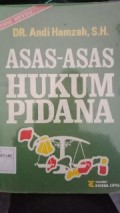 Asas-asas Hukum Pidana