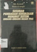 Susunan Pembagian Kekuasaan Menurut Sistem Undang-Undang Dasar 1945