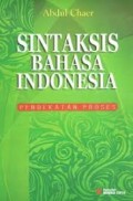 Sintaksis Bahasa Indonesia ( Pendekatan Proses)